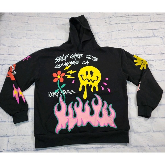 PacSun Shirts Pacsun Mens Size S Black Self Care Club Hoodie